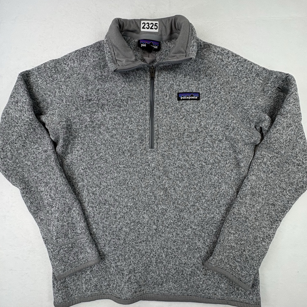 Patagonia Better Sweater Womens Small Gray 1/4 Zip Fleece Pullover Outdoor